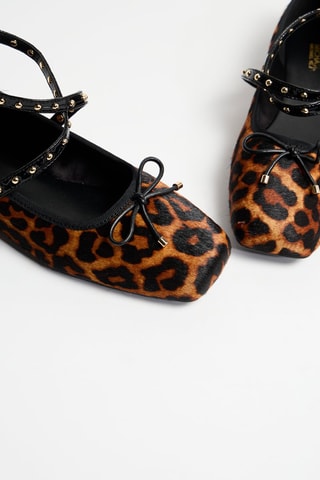 Ballerines en cuir - Marron