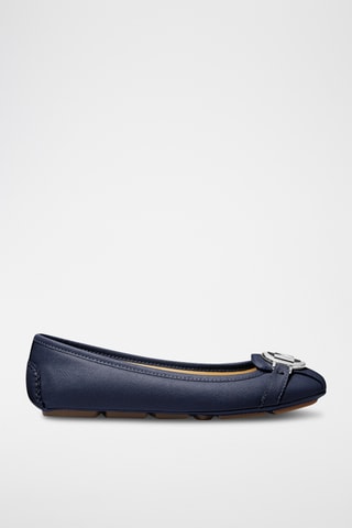 Ballerines en cuir - Bleu marine