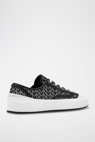 Baskets plateformes en cuir - Noir