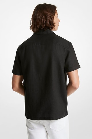 Chemise en lin - Noir