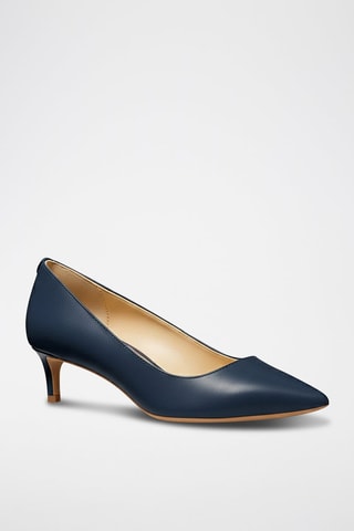 Escarpins en cuir - Bleu marine