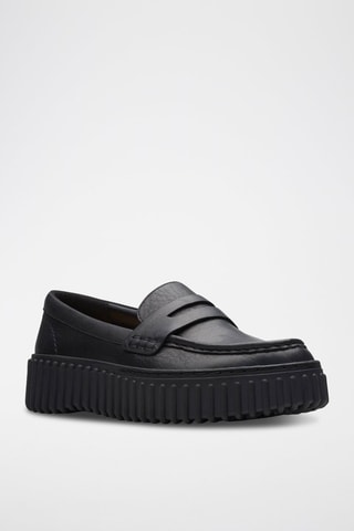 Mocassins plateformes en cuir Torhill - Noir