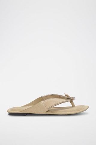 Sandales en nubuck - Beige