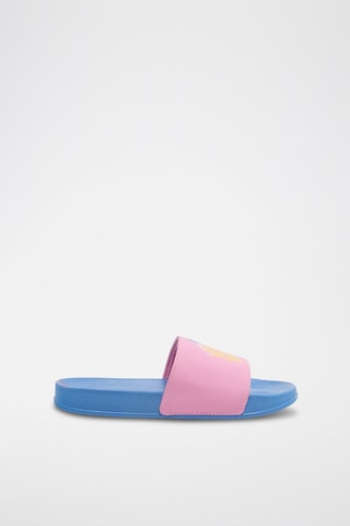 Claquettes - Bleu clair et rose