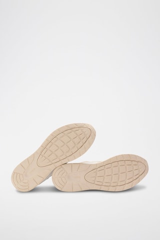 Baskets en cuir Evolution - Blanc et beige
