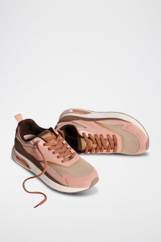 Baskets en cuir Skytree - Rose
