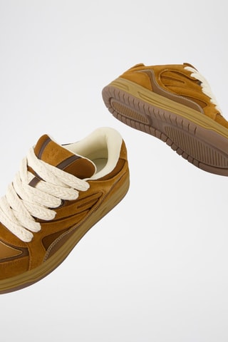 Baskets en nubuck - Marron