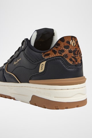 Baskets en cuir Chester Supra W -  Noir