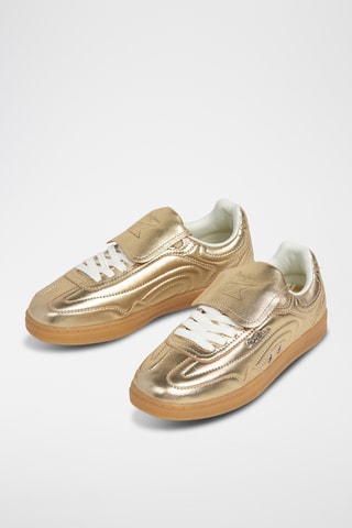 Baskets en cuir verni Ball Metal W -  Doré