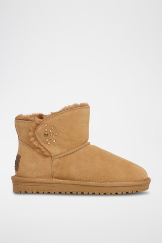 Bottines fourrées en nubuck Diss Urban W - Camel