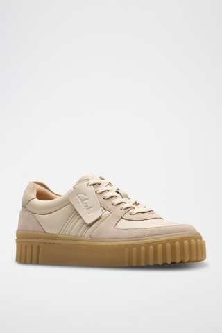 Baskets plateformes en cuir Mayhill - Beige