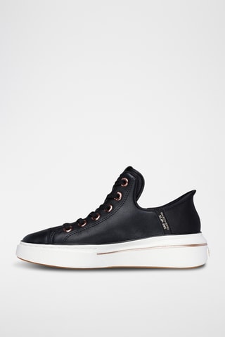 Baskets plateformes en cuir - Noir