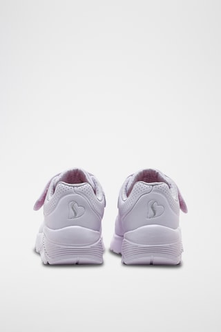 Baskets plateformes en cuir - Lilas
