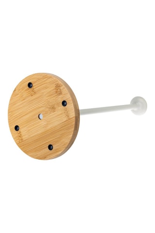 Porte essuie-tout en bambou - 15,5 x 15,5 x 32,5 cm
