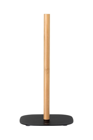 Porte-rouleau de papier toilette en bambou - Noir