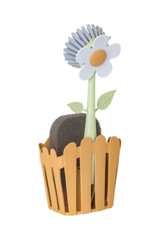 Brosse à vaisselle et éponge