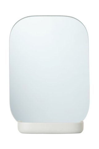 Miroir de salle de bain - 12 x 7,1 x 17 cm - Gris clair