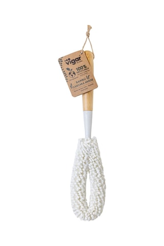 Brosse de nettoyage de verres en bambou