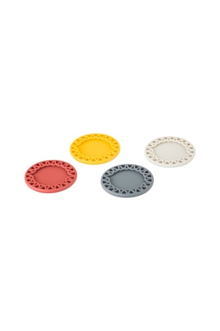 4 dessous de verre en silicone 9 cm