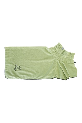 Serviette pour chien - Noir et vert