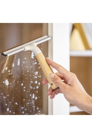 Raclette de douche en bambou - 25 x 4 x 16,5 cm