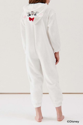Combinaison de pyjama à capuche Marie Les Aristochats Disney Minimarieliz - Ecru