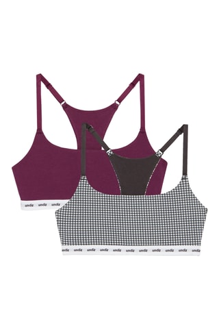 2 brassières Darkiz - Bordeaux et anthracite