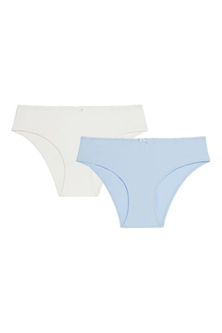 2 culottes Tweeniz - Ecru et ciel