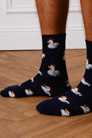 Chaussettes Minicoqiz - Bleu marine