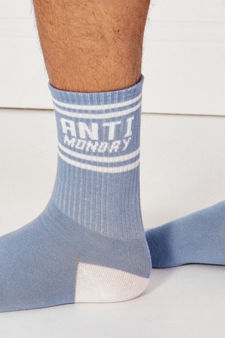 Chaussettes Antimondiz - Bleu clair