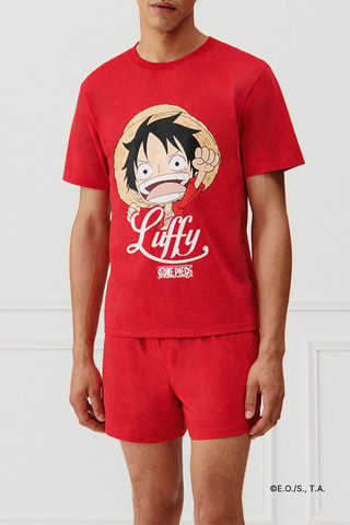Pyjama Monkey D. Luffy One Piece Cadiluffiz - Rouge
