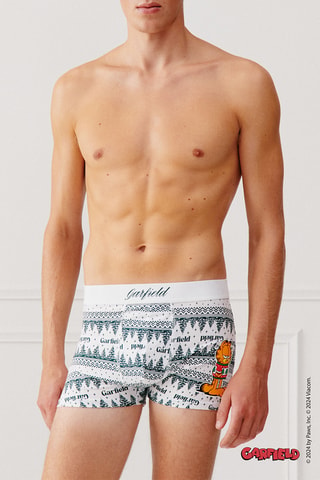 Boxer Garfield - Blanc