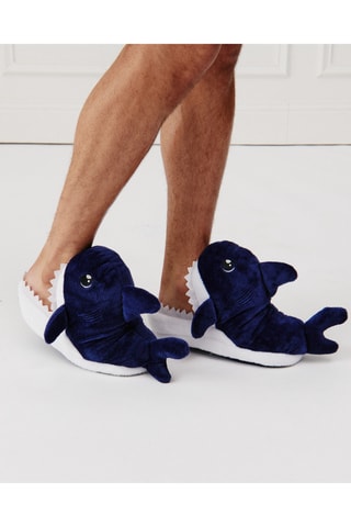 Pantoufles Footsharkiz - Bleu nuit