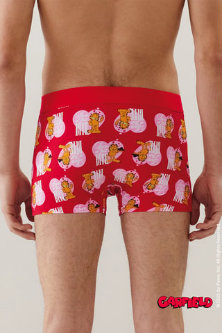Boxer Garflied - Rouge
