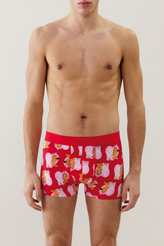 Boxer Garflied - Rouge