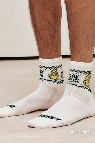 Chaussettes Grincheux Blanche Neige Disney Grinchisemiz - Blanc