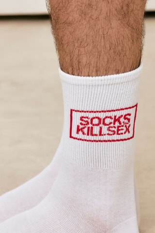 Chaussettes Killsexiz - Blanc
