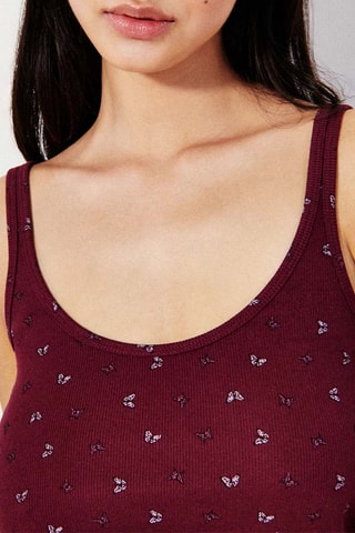 Top de pyjama Beniz - Bordeaux