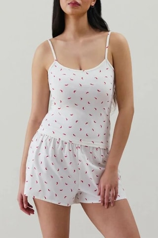 Top de pyjama Adalisiz - Blanc