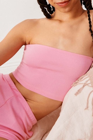 Top bustier de pyjama Summerliz - Rose