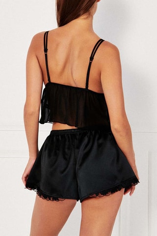 Crop top de pyjama Lenaiz - Noir