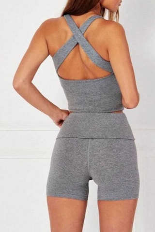Panty taille haute Balletgirliz - Gris chiné