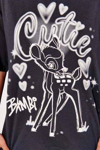 T-shirt de pyjama Bambi Disney Graphitibambiz - Noir
