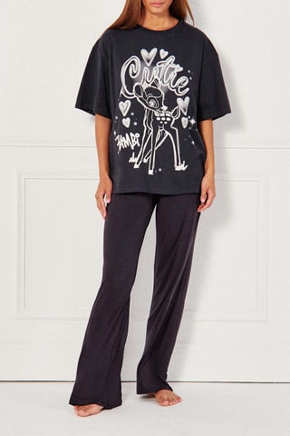T-shirt de pyjama Bambi Disney Graphitibambiz - Noir