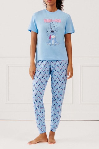 T-shirt de pyjama Winnie l'Ourson Disney Cobouriquiz - Bleu clair