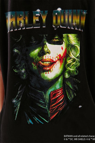 T-shirt de pyjama Harley Quinn DC Comics Harliz - Noir