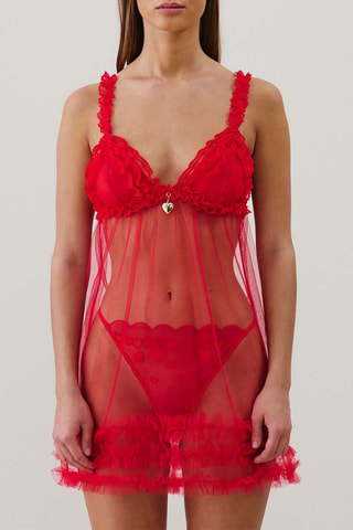 Nuisette Rufflelaciz - Rouge