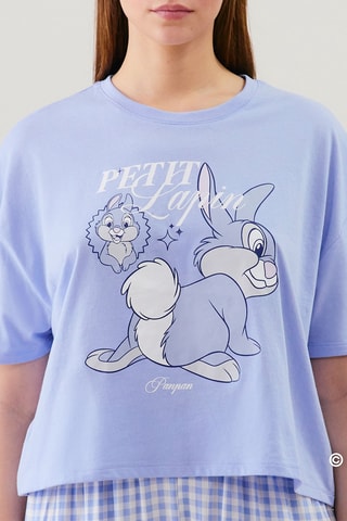 T-shirt de pyjama Panpan Bambi Disney - Ciel