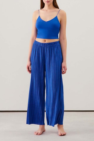 Crop top de pyjama Newlolitiz - Bleu roi