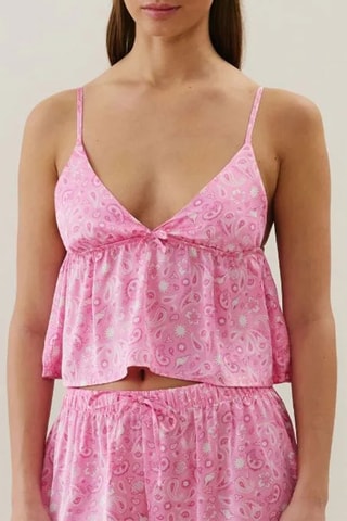 Top de pyjama Minisatiniz - Rose